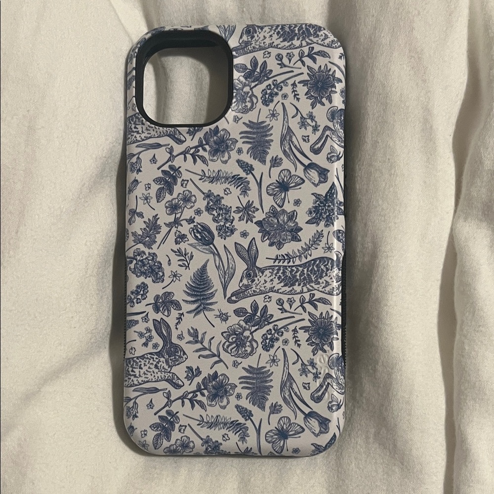 Casely Floral Rabbit Pattern Phone Case